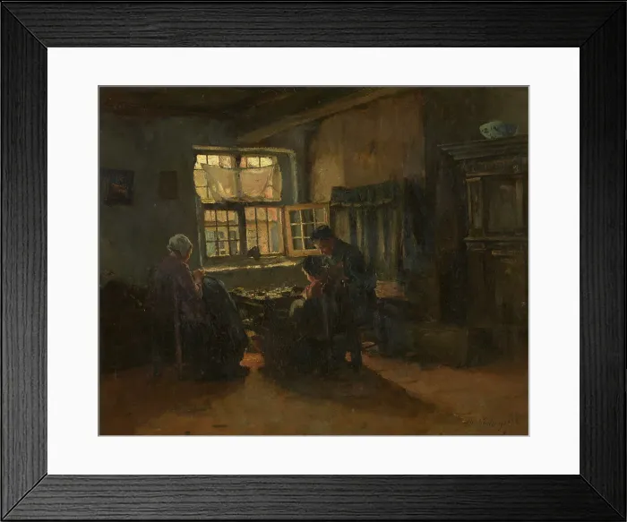 Framed Print : Interior, 1878. Creator: Albert Neuhuys Framed Print : Interior, 1878. Creator: Albert Neuhuys