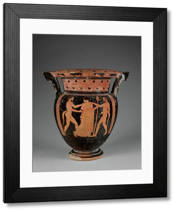 Framed Print : Attic Red-Figure Column Krater, about 450 BC. Creator: Florence Painter Framed Print : Attic Red-Figure Column Krater, about 450 BC. Creator: Florence Painter