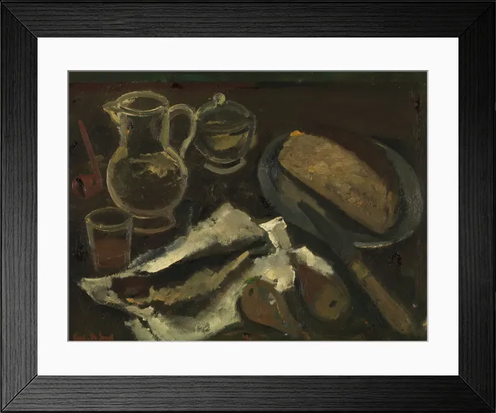 Framed Print : Still Life, 1940. Creator: Gustave De Smet Framed Print : Still Life, 1940. Creator: Gustave De Smet