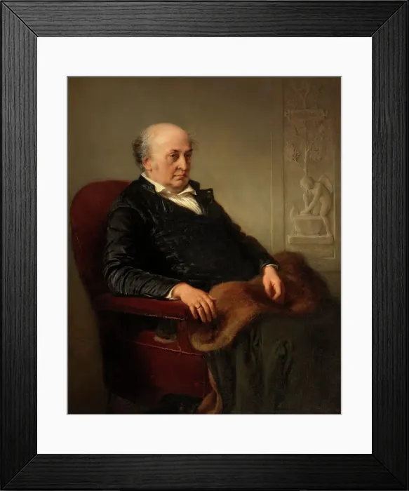 Framed Print : The Painter Wilhelm Schadow, 1860. Creator: Eduard Julius Friedrich Bendemann Framed Print : The Painter Wilhelm Schadow, 1860. Creator: Eduard Julius Friedrich Bendemann