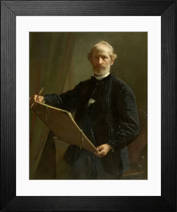 Framed Print : Self Portrait, 1882. Creator: Eduard Julius Friedrich Bendemann Framed Print : Self Portrait, 1882. Creator: Eduard Julius Friedrich Bendemann