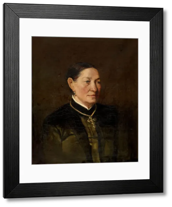 Framed Print : Mrs Meyer, Mother of Mrs Van Soom, 1884. Creator: Charles Francois Felu Framed Print : Mrs Meyer, Mother of Mrs Van Soom, 1884. Creator: Charles Francois Felu