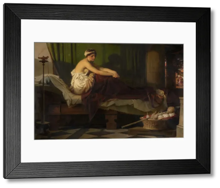 Framed Print : The Awakened Penelope Waits for the Return of Ulysses, 1877. Creator: Eduard Julius Friedrich Bendemann Framed Print : The Awakened Penelope Waits for the Return of Ulysses, 1877. Creator: Eduard Julius Friedrich Bendemann