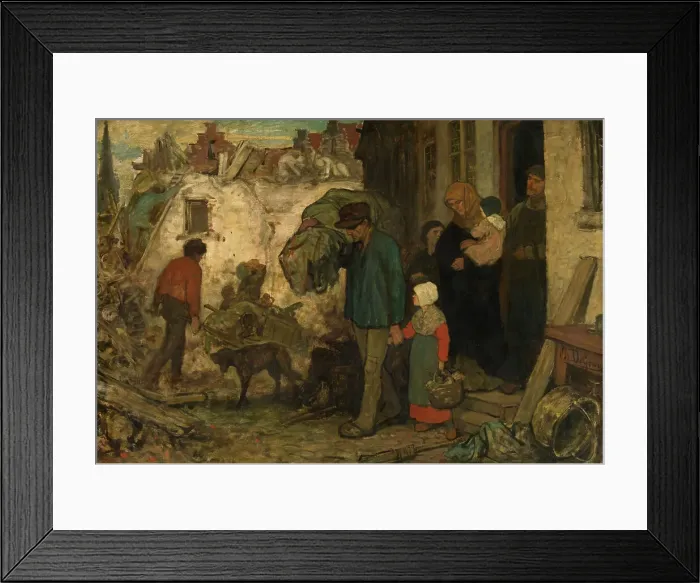Framed Print : The Expulsion, mid-19th century. Creator: Charles Corneille Auguste de Groux Framed Print : The Expulsion, mid-19th century. Creator: Charles Corneille Auguste de Groux