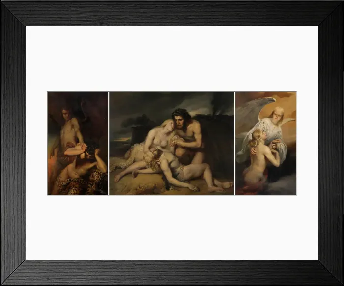 Framed Print : The First Deceased, 1843. Creator: Edward Dujardin Framed Print : The First Deceased, 1843. Creator: Edward Dujardin