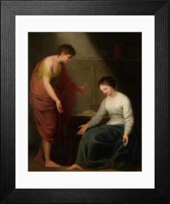 Framed Print : The Annunciation, late 18th-early 19th century. Creator: Andries Lens Framed Print : The Annunciation, late 18th-early 19th century. Creator: Andries Lens
