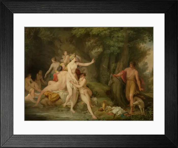 Framed Print : Diana and Actaeon, late 18th-early 19th century. Creator: Andries Lens Framed Print : Diana and Actaeon, late 18th-early 19th century. Creator: Andries Lens