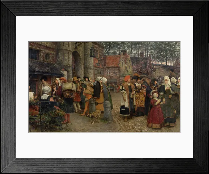 Framed Print : Within the Walls of Antwerp in 1550, (1901). Creator: Karel Boom Framed Print : Within the Walls of Antwerp in 1550, (1901). Creator: Karel Boom