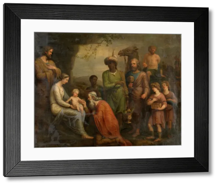 Framed Print : The Adoration of the Magi, 1788. Creator: Andries Lens Framed Print : The Adoration of the Magi, 1788. Creator: Andries Lens