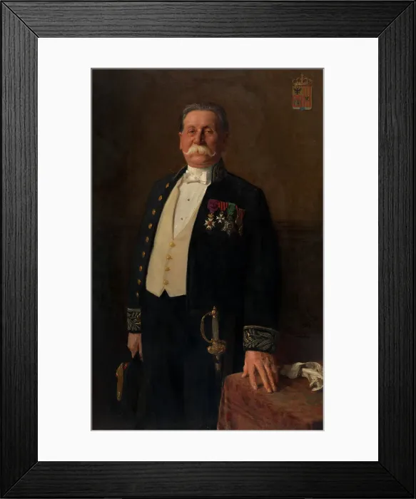 Framed Print : Justin Peeters-Lacroix, 1913. Creator: Edouard De Jans Framed Print : Justin Peeters-Lacroix, 1913. Creator: Edouard De Jans
