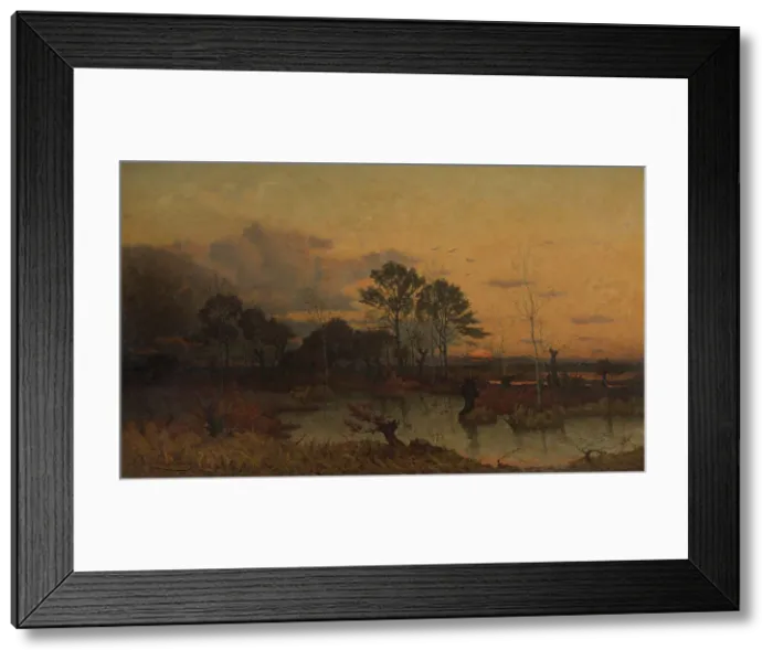Framed Print : Fen in the Kempen, 1878. Creator: Alphonse Asselbergs Framed Print : Fen in the Kempen, 1878. Creator: Alphonse Asselbergs