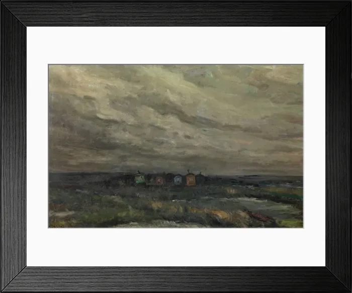 Framed Print : Caravans in the Rain, late 19th-early 20th century? Creator: Alois De Laet Framed Print : Caravans in the Rain, late 19th-early 20th century? Creator: Alois De Laet