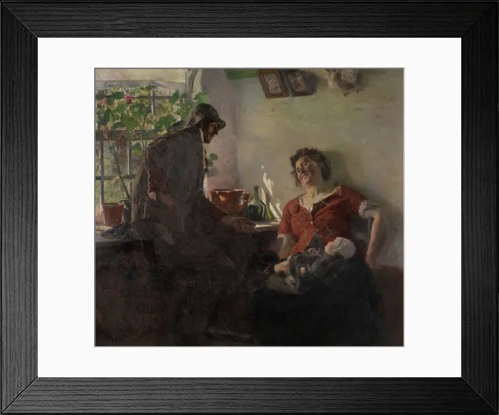 Framed Print : Amongst Friends, late 19th-early 20th century? Creator: Alois Boudry Framed Print : Amongst Friends, late 19th-early 20th century? Creator: Alois Boudry