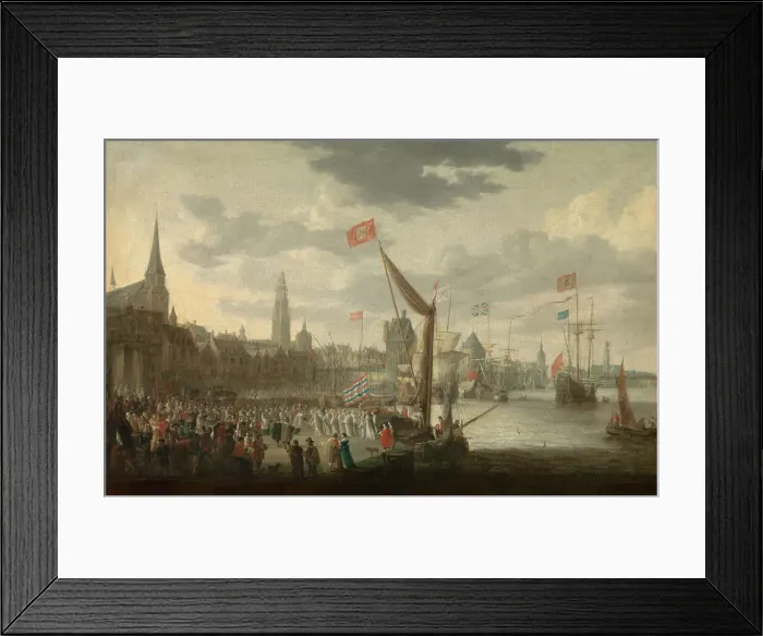 Framed Print : Reception of the White Monks...City of Antwerp, mid-17th century. Creator: Bonaventura Peeters I Framed Print : Reception of the White Monks...City of Antwerp, mid-17th century. Creator: Bonaventura Peeters I