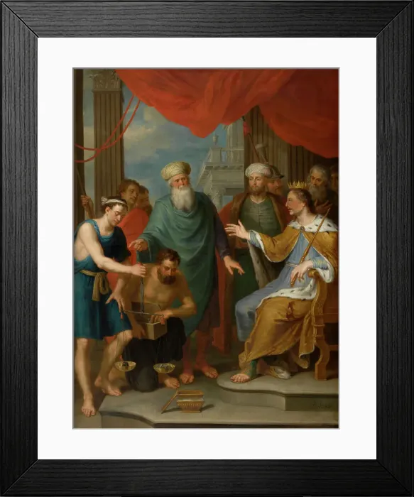 Framed Print : Joseph, Overseer of Egypt, 1744. Creator: Balthasar Beschey Framed Print : Joseph, Overseer of Egypt, 1744. Creator: Balthasar Beschey