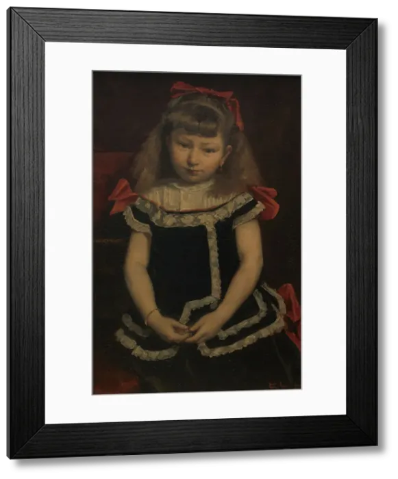 Framed Print : Juliette Quenel, c1870s. Creator: Edouard Agneessens Framed Print : Juliette Quenel, c1870s. Creator: Edouard Agneessens