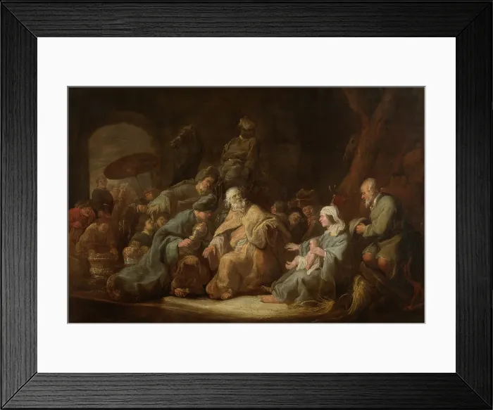 Framed Print : The Adoration of the Magi, mid-17th century. Creator: Benjamin Gerritz Cuyp Framed Print : The Adoration of the Magi, mid-17th century. Creator: Benjamin Gerritz Cuyp