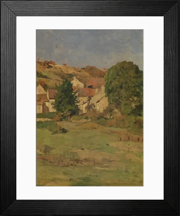 Framed Print : A view near Saint-Jean-de-Luz, mid-late 19th century. Creator: Edmond Charles Joseph Yon Framed Print : A view near Saint-Jean-de-Luz, mid-late 19th century. Creator: Edmond Charles Joseph Yon