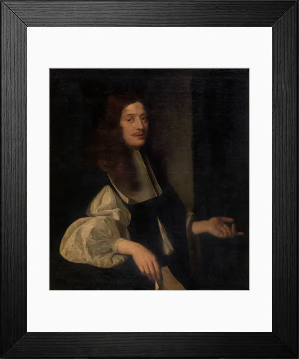 Framed Print : Portrait of a Man, mid-late 17th century. Creator: Benjamin von Block Framed Print : Portrait of a Man, mid-late 17th century. Creator: Benjamin von Block