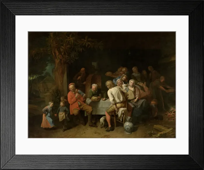 Framed Print : Peasant Meal, 1651. Creator: David Ryckaert III Framed Print : Peasant Meal, 1651. Creator: David Ryckaert III