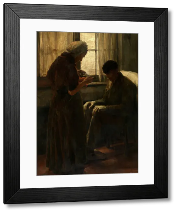 Framed Print : The Breadwinner, 1887. Creator: Alexandre Struys Framed Print : The Breadwinner, 1887. Creator: Alexandre Struys