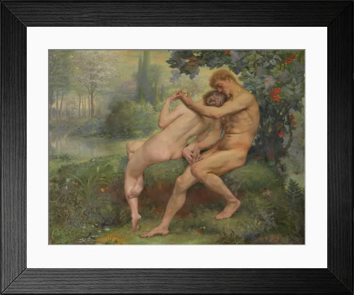 Framed Print : Love Hymn, 1901. Creator: Auguste Leveque Framed Print : Love Hymn, 1901. Creator: Auguste Leveque