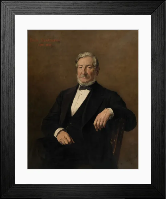 Framed Print : Felix Claessens, the Artist's Uncle, 1879. Creator: Alexandre Pierre Jacques Markelbach Framed Print : Felix Claessens, the Artist's Uncle, 1879. Creator: Alexandre Pierre Jacques Markelbach