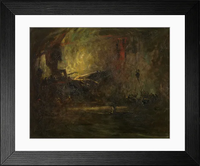 Framed Print : Steel Foundry, 1932. Creator: Armand Jamar Framed Print : Steel Foundry, 1932. Creator: Armand Jamar