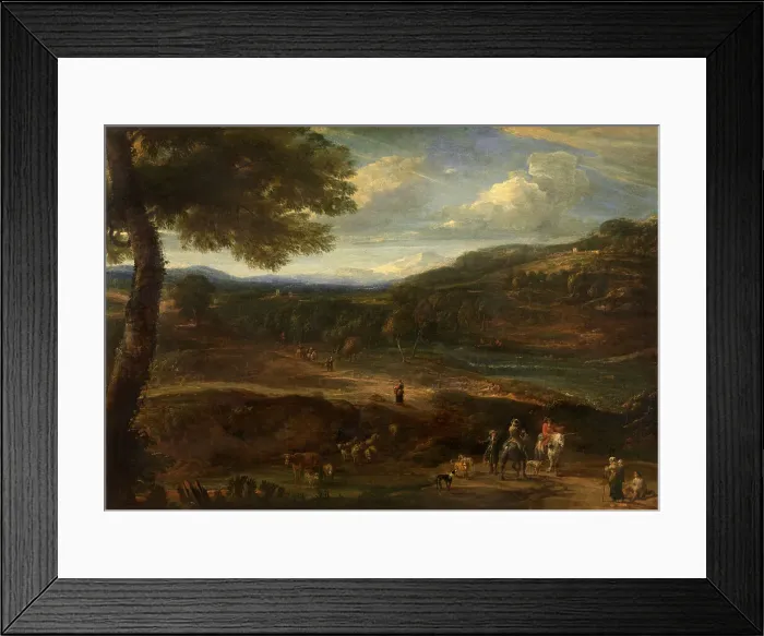 Framed Print : Landscape, late 17th-early 19th century. Creator: Cornelis Huysmans Framed Print : Landscape, late 17th-early 19th century. Creator: Cornelis Huysmans