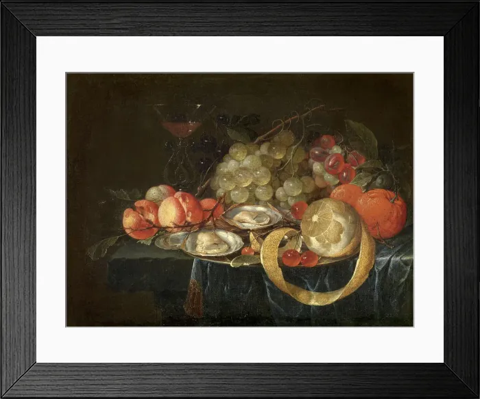 Framed Print : Still Life, mid-late 17th century. Creator: Cornelis de Heem Framed Print : Still Life, mid-late 17th century. Creator: Cornelis de Heem