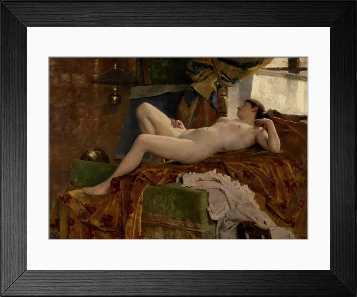 Framed Print : Resting Model, late 19th-early 20th century. Creator: Auguste Durst Framed Print : Resting Model, late 19th-early 20th century. Creator: Auguste Durst