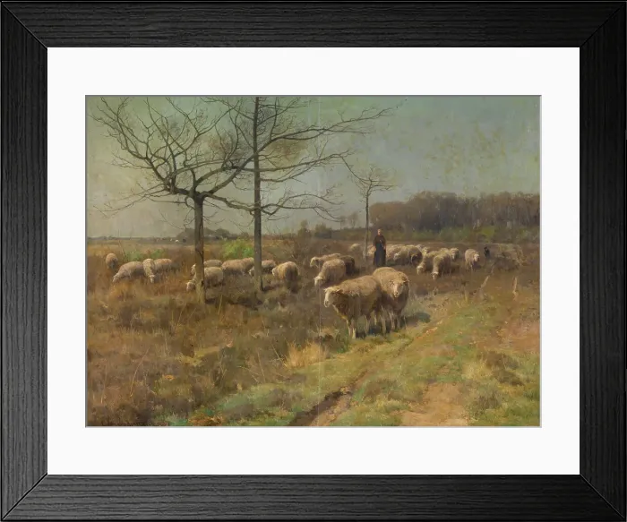 Framed Print : A Sunny Day in March, late 19th-early 20th century. Creator: Cornelis Van Leemputten Framed Print : A Sunny Day in March, late 19th-early 20th century. Creator: Cornelis Van Leemputten