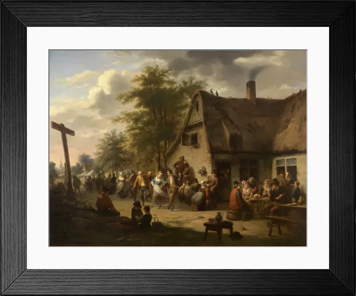 Framed Print : Flemish Kermis, 1849. Creator: Karel Ferdinand Venneman Framed Print : Flemish Kermis, 1849. Creator: Karel Ferdinand Venneman