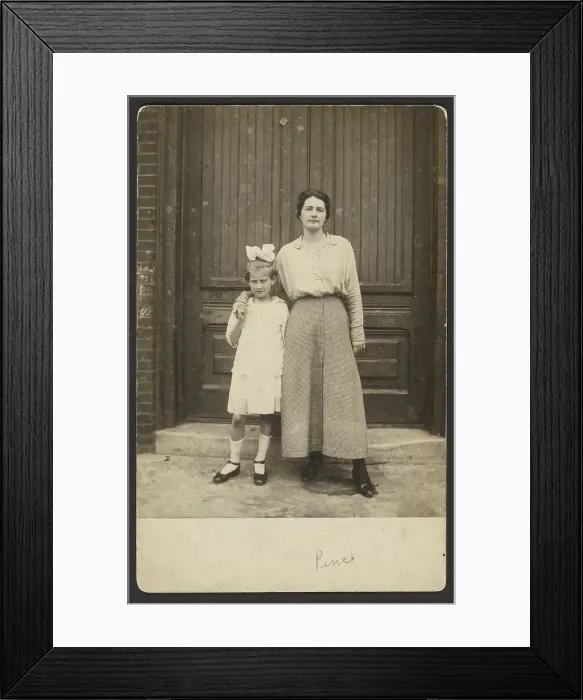 Framed Print : Woman and girl, about 1913-1919. Creator: John Frank Keith Framed Print : Woman and girl, about 1913-1919. Creator: John Frank Keith
