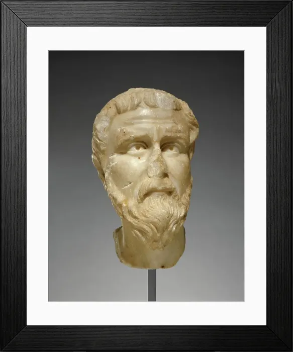 Framed Print : Head of a Priest or Saint, about A.D. 400. Creator: Unknown Framed Print : Head of a Priest or Saint, about A.D. 400. Creator: Unknown