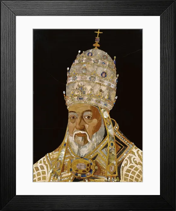 Framed Print : Portrait of Pope Clement VIII (Ippolito Aldobrandini), 1600-1601. Creator: Jacopo Ligozzi Framed Print : Portrait of Pope Clement VIII (Ippolito Aldobrandini), 1600-1601. Creator: Jacopo Ligozzi