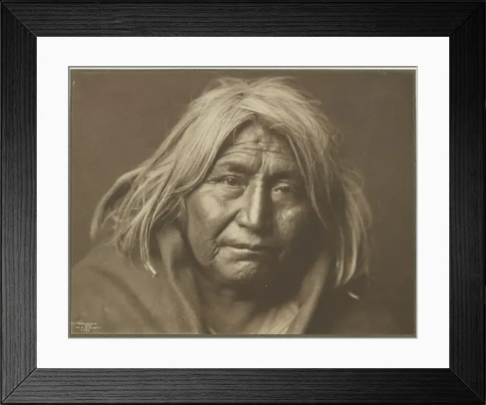 Framed Print : An Apache, 1903. Creator: Edward Sheriff Curtis Framed Print : An Apache, 1903. Creator: Edward Sheriff Curtis