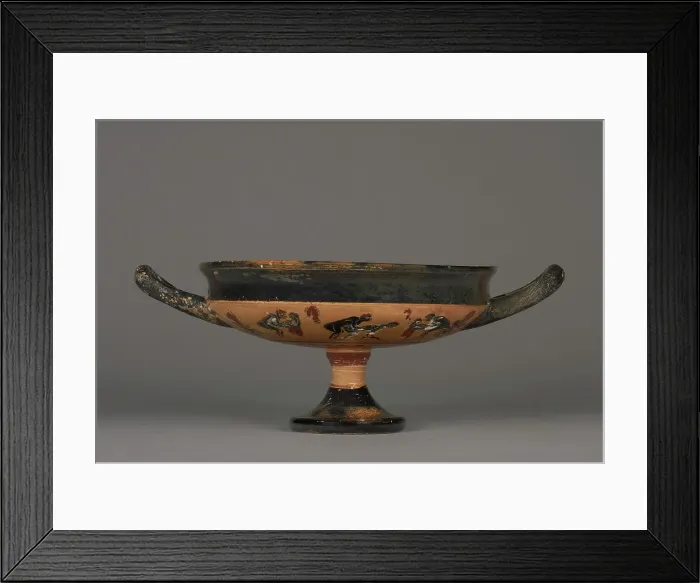 Framed Print : Attic Black-Figure Droop Cup, 520 BC. Creator: Wraith Painter Framed Print : Attic Black-Figure Droop Cup, 520 BC. Creator: Wraith Painter