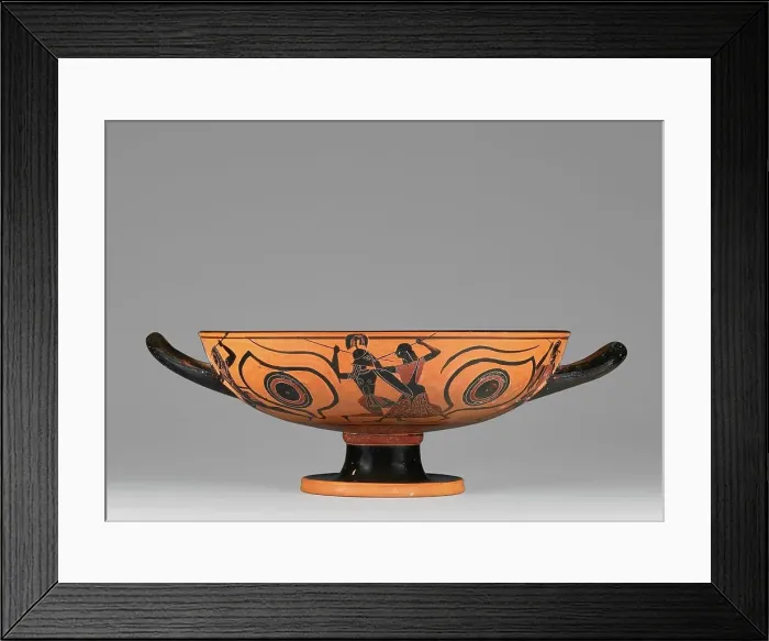 Framed Print : Attic Black-Figure Eye Cup, 550-530 BC. Creator: Unknown Framed Print : Attic Black-Figure Eye Cup, 550-530 BC. Creator: Unknown