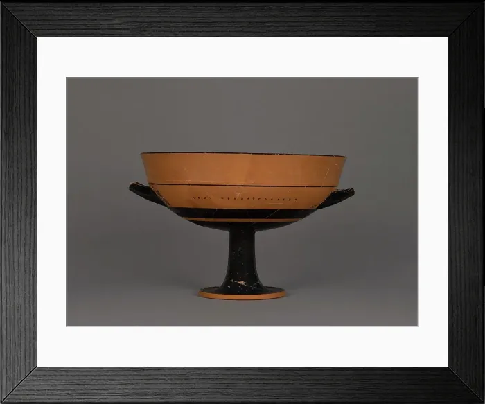 Framed Print : Attic Black-Figure Little Master Lip Cup, about 540 BC. Creator: Tleson Painter Framed Print : Attic Black-Figure Little Master Lip Cup, about 540 BC. Creator: Tleson Painter