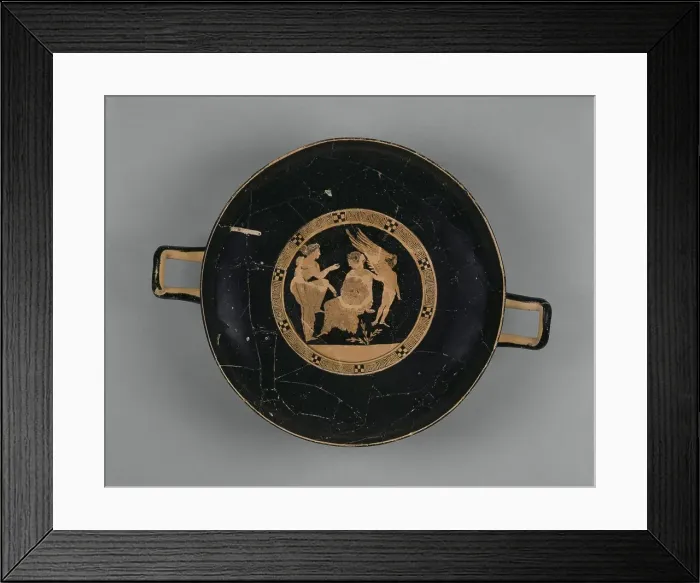 Framed Print : Attic Red-Figure Kylix, about 410 BC. Creator: Meidias Painter Framed Print : Attic Red-Figure Kylix, about 410 BC. Creator: Meidias Painter