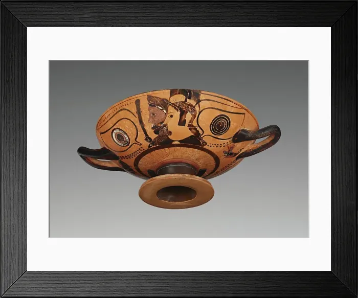 Framed Print : Attic Black-Figure Eye Cup, about 530 BC. Creators: Villa Giulia Painter, Nikosthenes Framed Print : Attic Black-Figure Eye Cup, about 530 BC. Creators: Villa Giulia Painter, Nikosthenes