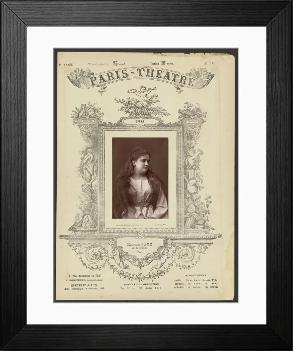 Framed Print : Marguerite Baux, 1876. Creator: Franck Framed Print : Marguerite Baux, 1876. Creator: Franck