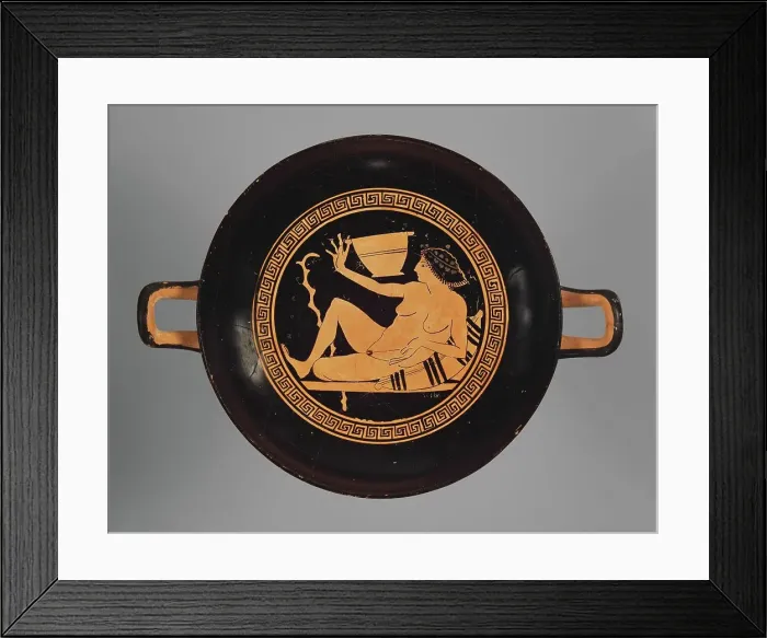 Framed Print : Attic Red-Figure Kylix, about 490 BC. Creator: Onesimos Framed Print : Attic Red-Figure Kylix, about 490 BC. Creator: Onesimos