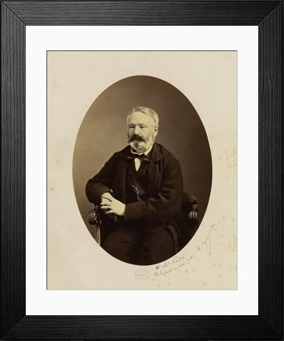 Framed Print : Portrait of Victor Hugo, 1862. Creator: Etienne Carjat Framed Print : Portrait of Victor Hugo, 1862. Creator: Etienne Carjat