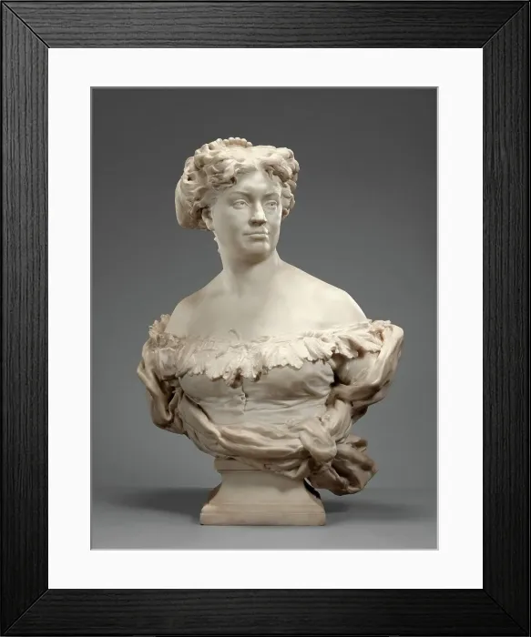 Framed Print : Portrait of Nadine Dumas (Madame Alexandre Dumas Fils 1827-1875), 1873-1875. Creator: Jean-Baptiste Carpeaux Framed Print : Portrait of Nadine Dumas (Madame Alexandre Dumas Fils 1827-1875), 1873-1875. Creator: Jean-Baptiste Carpeaux