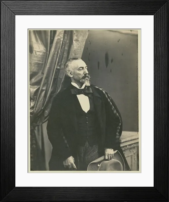 Framed Print : Portrait of a Gentleman, about 1850-1855. Creators: Achille Deveria, Theodule Deveria Framed Print : Portrait of a Gentleman, about 1850-1855. Creators: Achille Deveria, Theodule Deveria