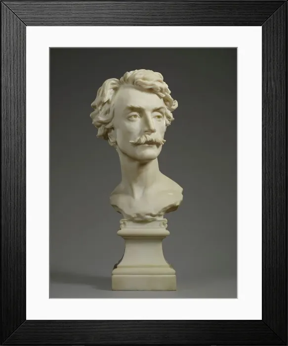 Framed Print : Bust of Jean Leon Gerome (1824-1904), 1872-1873. Creator: Jean-Baptiste Carpeaux Framed Print : Bust of Jean Leon Gerome (1824-1904), 1872-1873. Creator: Jean-Baptiste Carpeaux