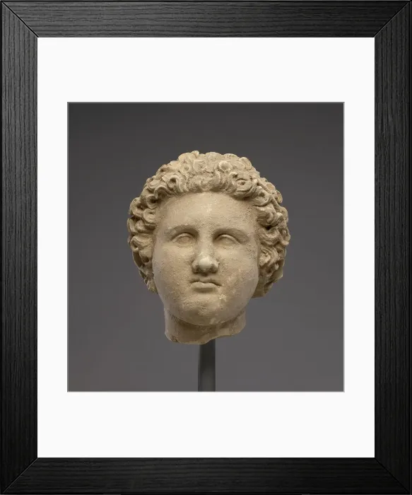 Framed Print : Head of a Man, 325-275 B.C. Creator: Unknown Framed Print : Head of a Man, 325-275 B.C. Creator: Unknown