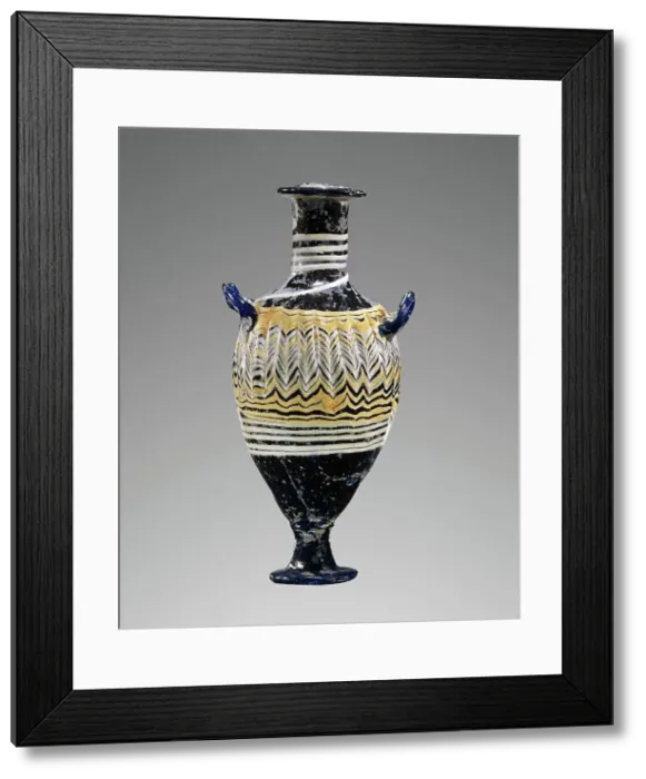 Framed Print : Core-formed Dark Blue Amphoriskos, 3rd-1st century BC. Creator: Unknown Framed Print : Core-formed Dark Blue Amphoriskos, 3rd-1st century BC. Creator: Unknown